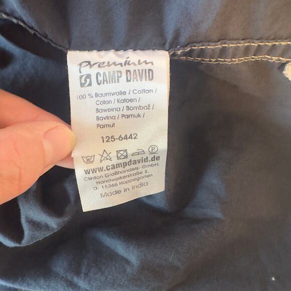 Camp David Australia Men’s Button Down Embroidered Shirt Size XL Graphic Rugby - Picture 9 of 9